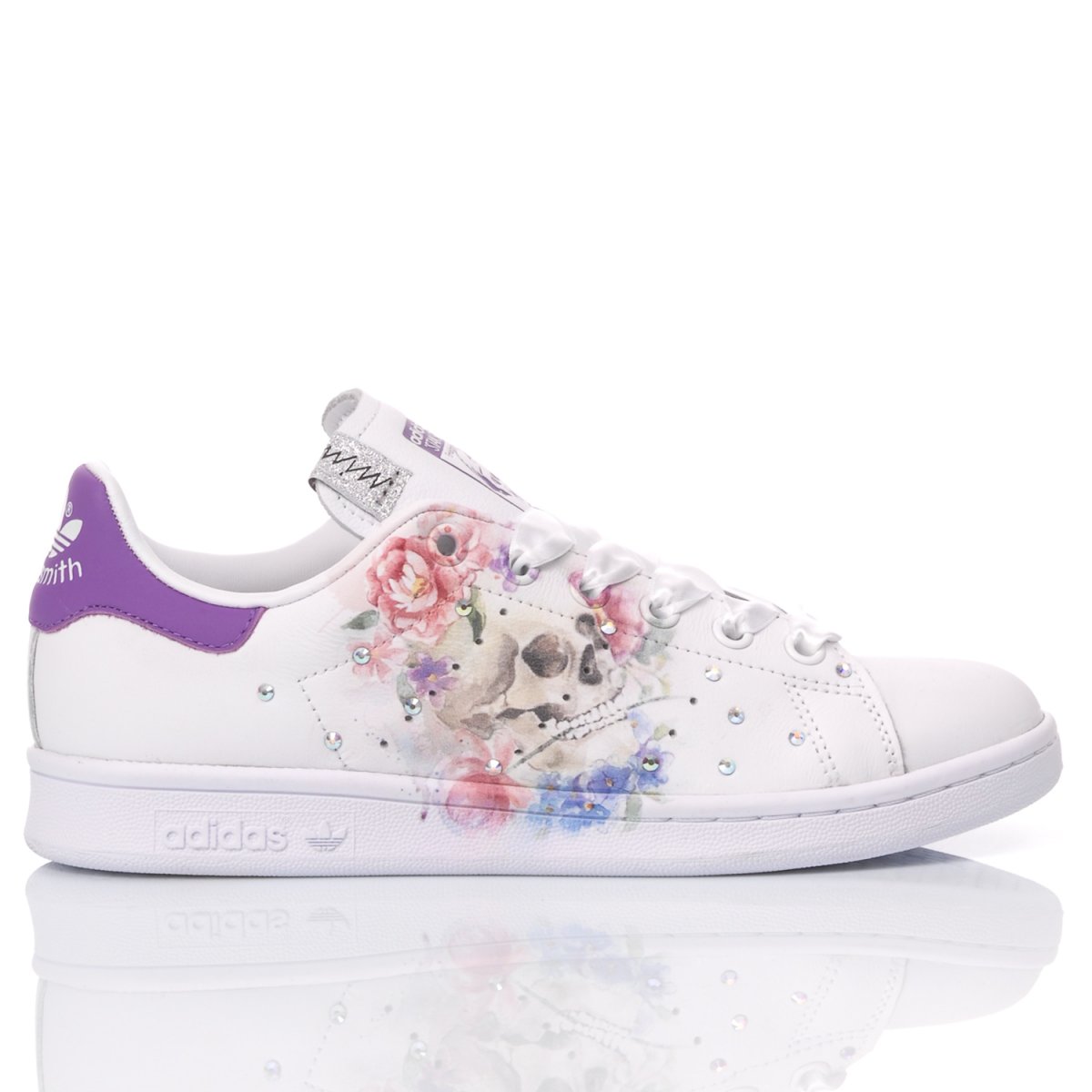 adidas stan smith with flowers