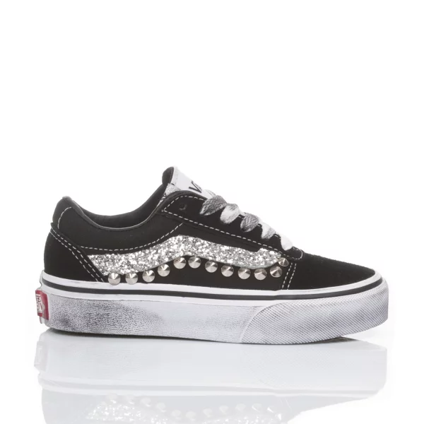 Vans old 2024 skool nere glitter