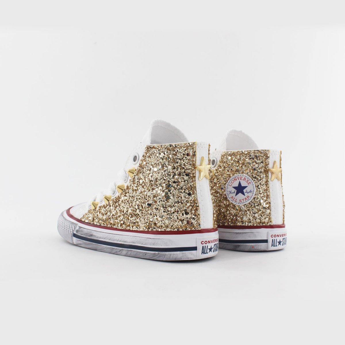baby gold converse