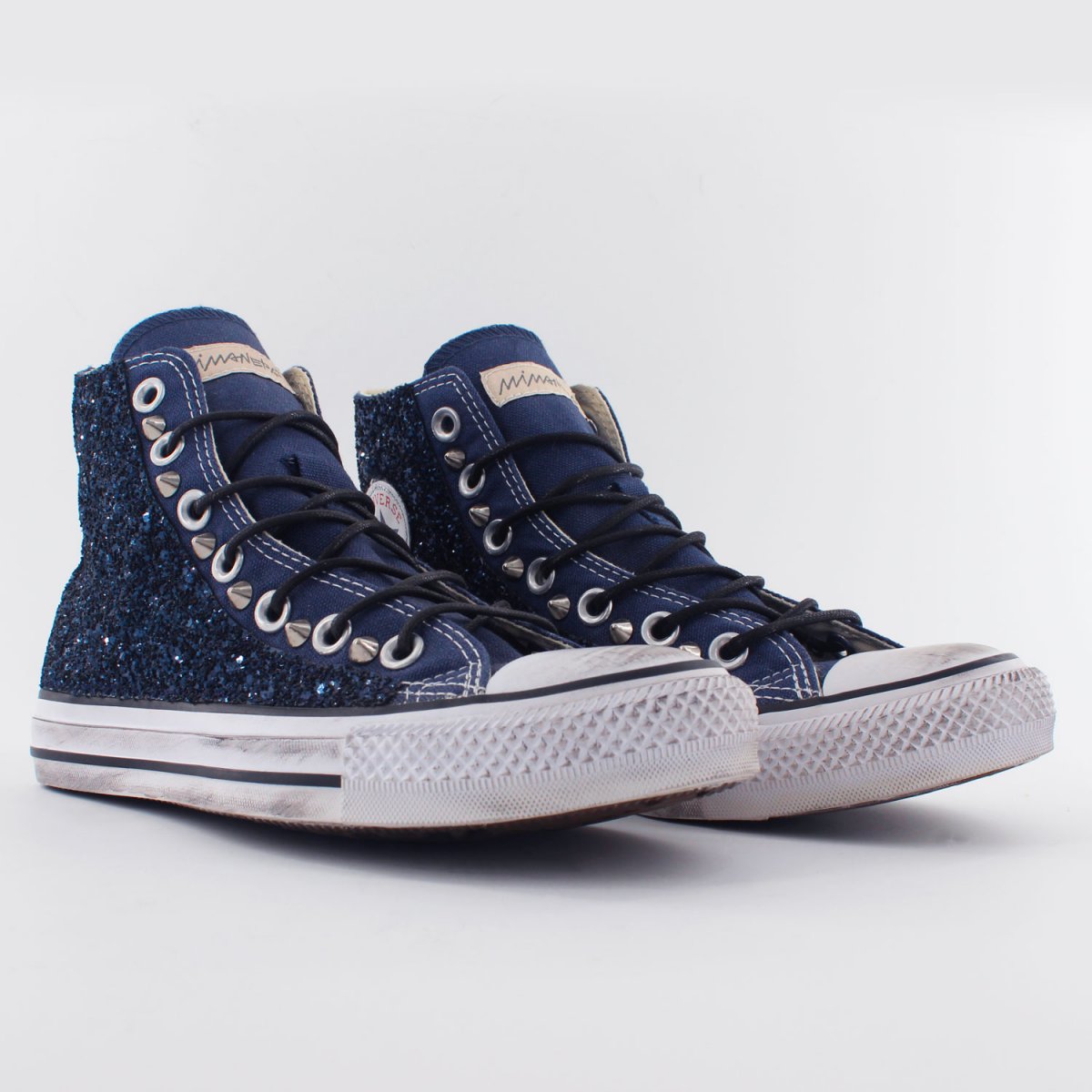 converse brillantini blu