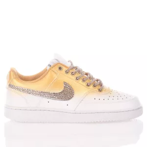 Gold glitter nike shoes best sale