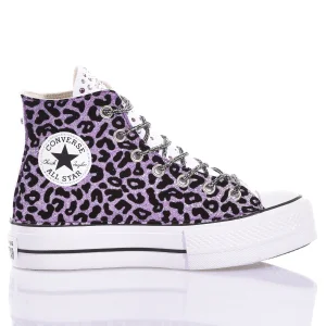 Converse Platform Leo Purple Custom