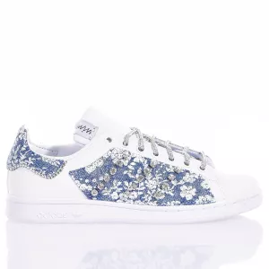 Adidas Stan Smith Flower Jeans Personalizzate