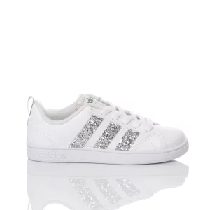 Adidas superstar with silver stripes hotsell