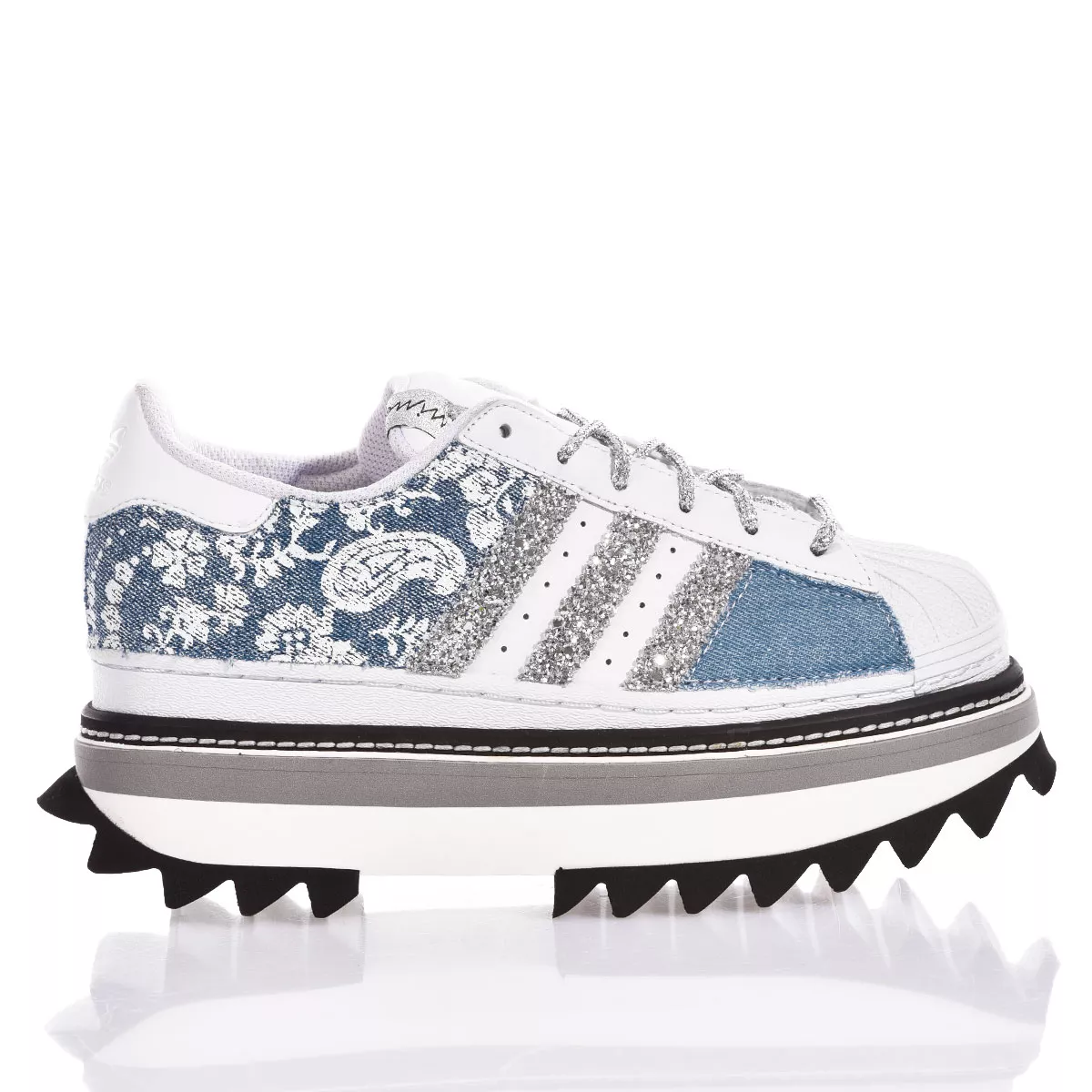 Adidas Fusion Denim Superstar, Platform Glitter, Special