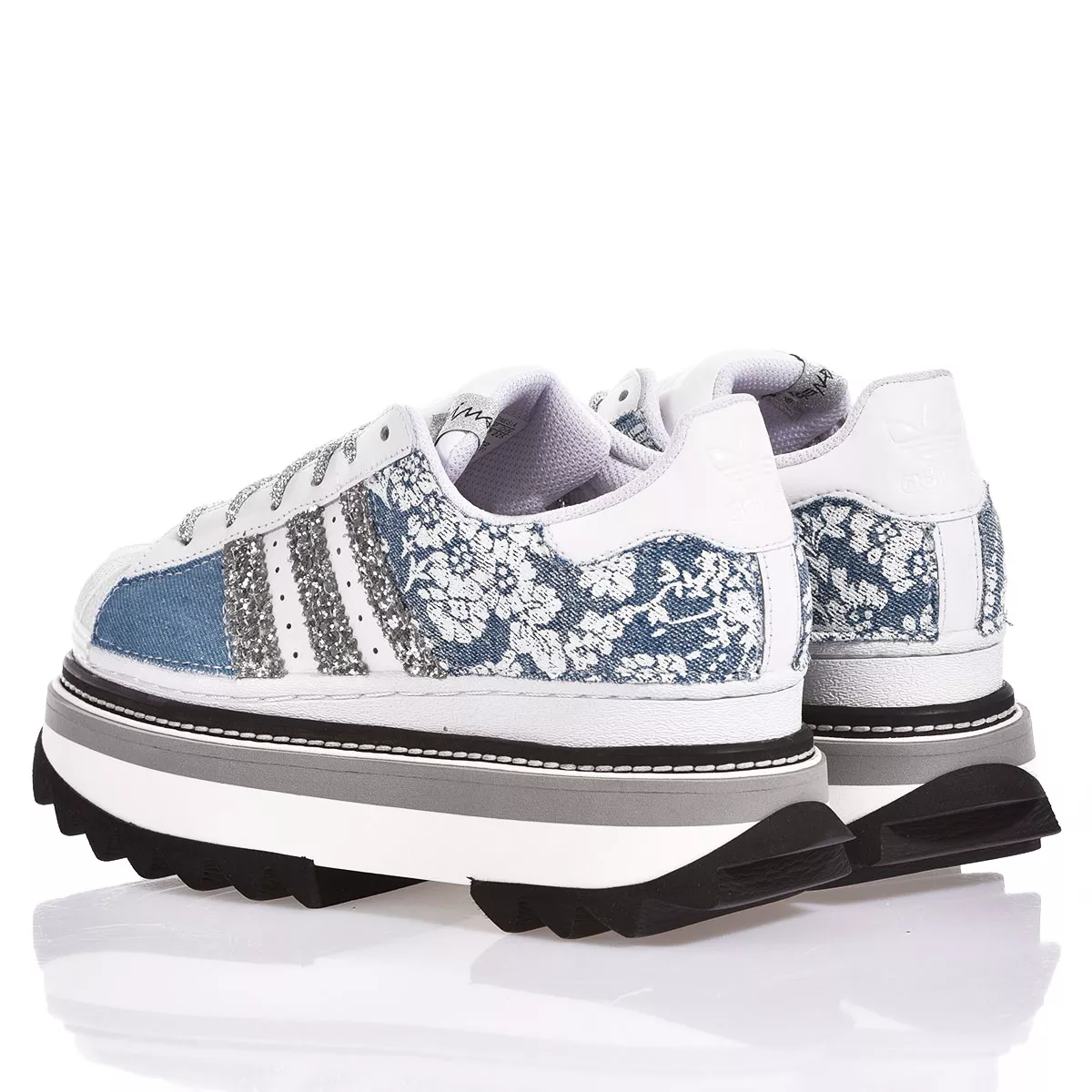 Adidas Fusion Denim Superstar, Platform Paillettes, Special