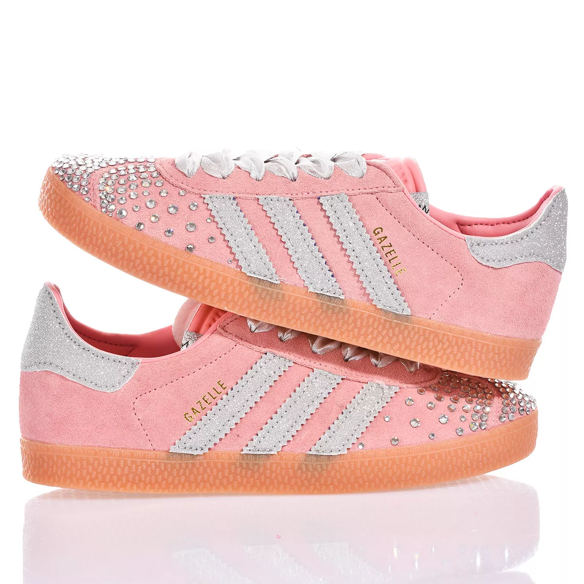 Adidas Gazelle Blush Swarovski Gazelle brokat, Swarovski