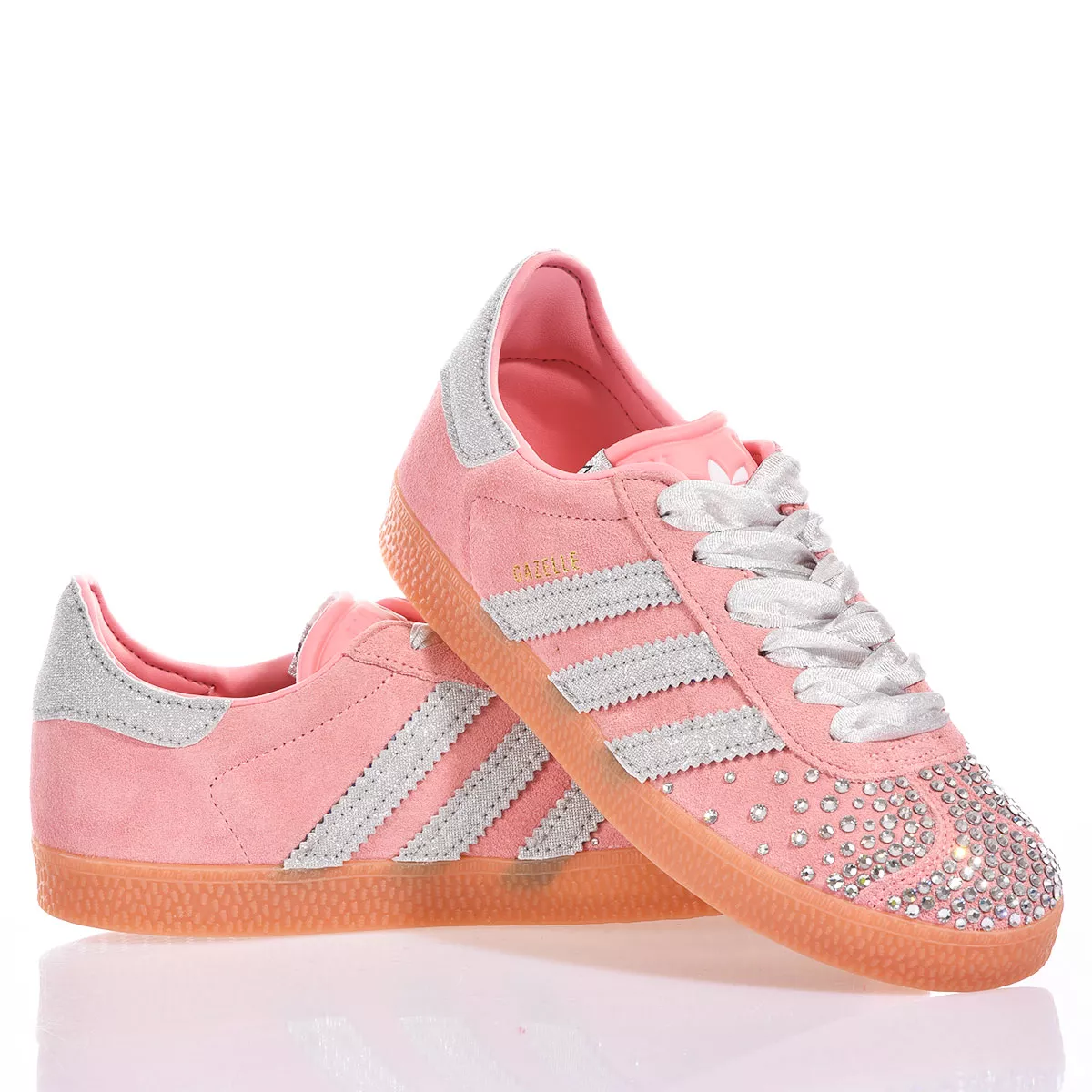 Adidas Gazelle Blush Swarovski Gazelle brokat, Swarovski