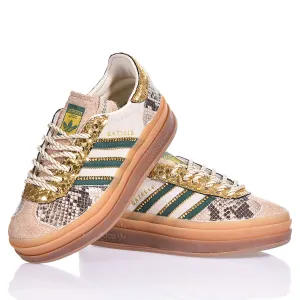 Adidas Gazelle Bold Gold Green