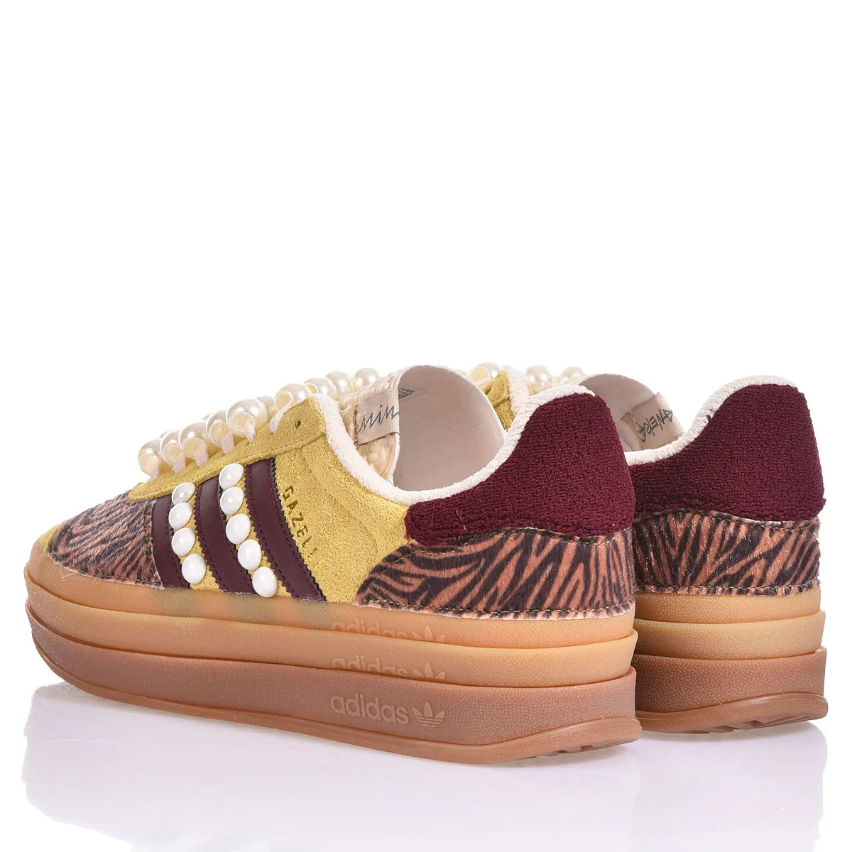 Adidas Gazelle Bold Zebra Pearls Gazelle, Platform Estampados de animal, Special