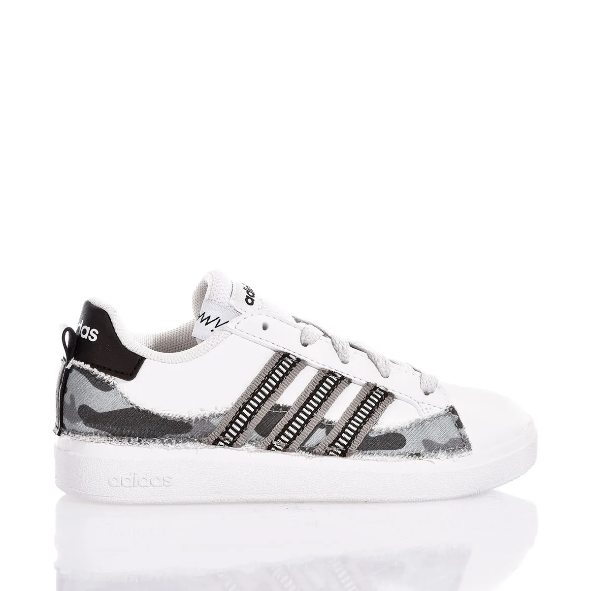 Adidas Junior Grey Camo  