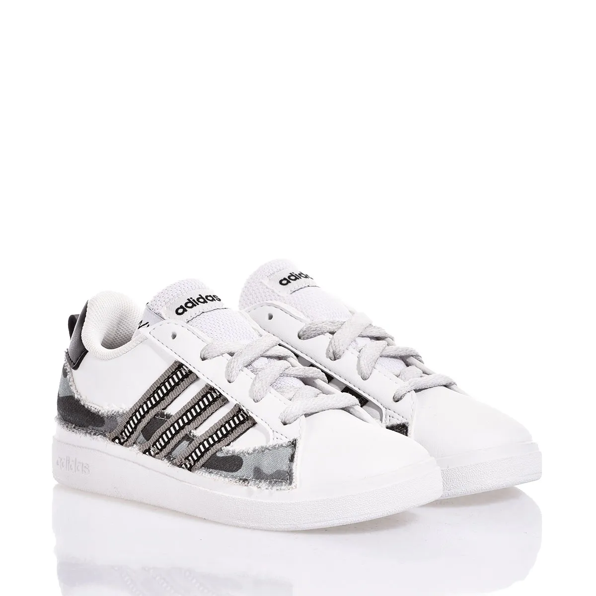 Adidas Junior Grey Camo  