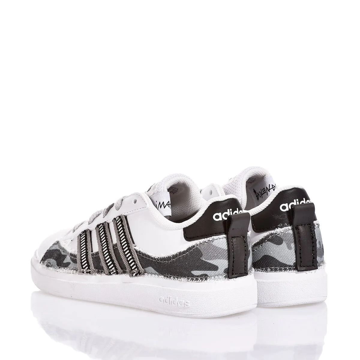 Adidas Junior Grey Camo  