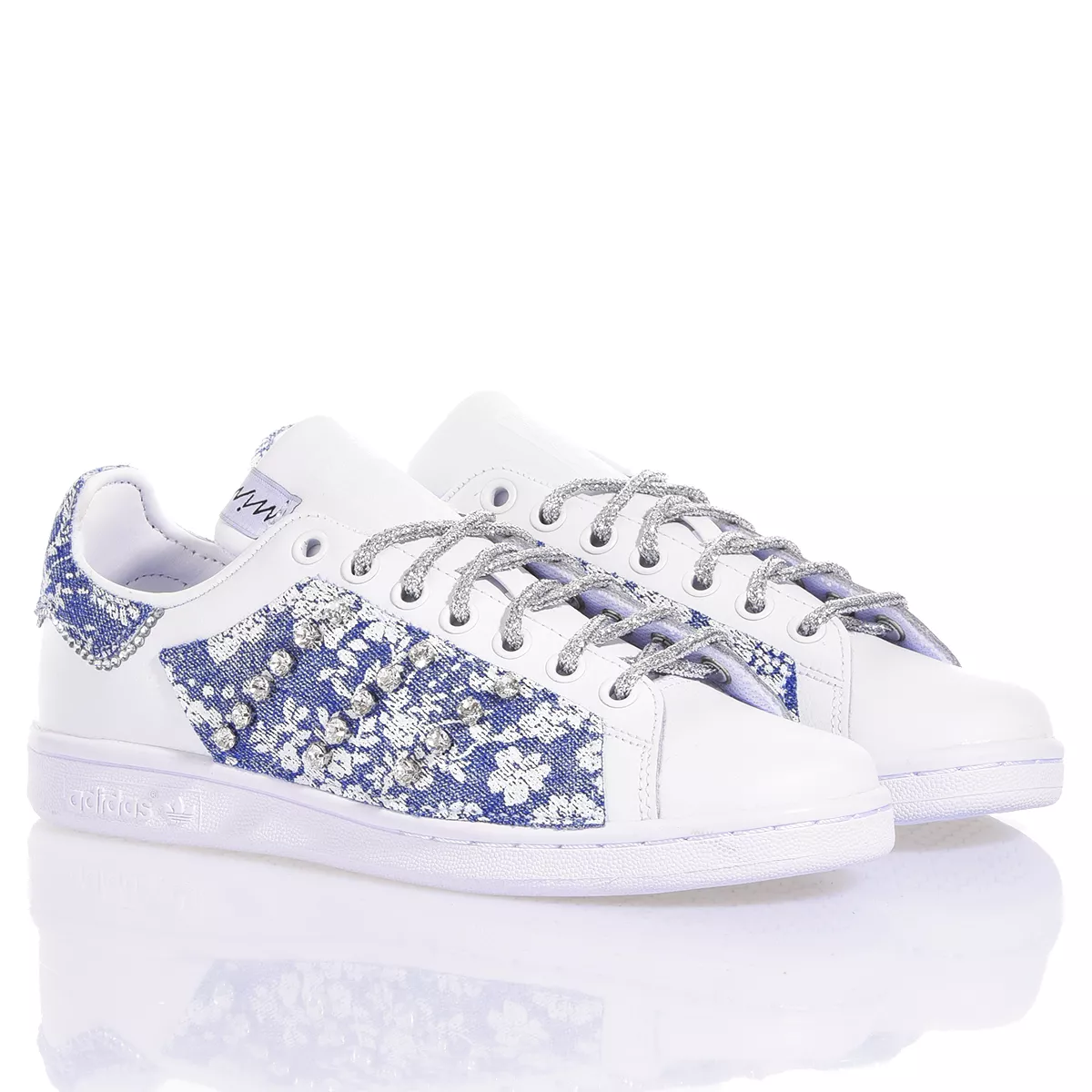 Adidas Stan Smith Flower Jeans Personalizzate