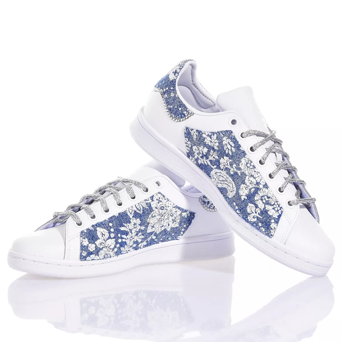 Adidas Stan Smith Flower Jeans Personnalisees