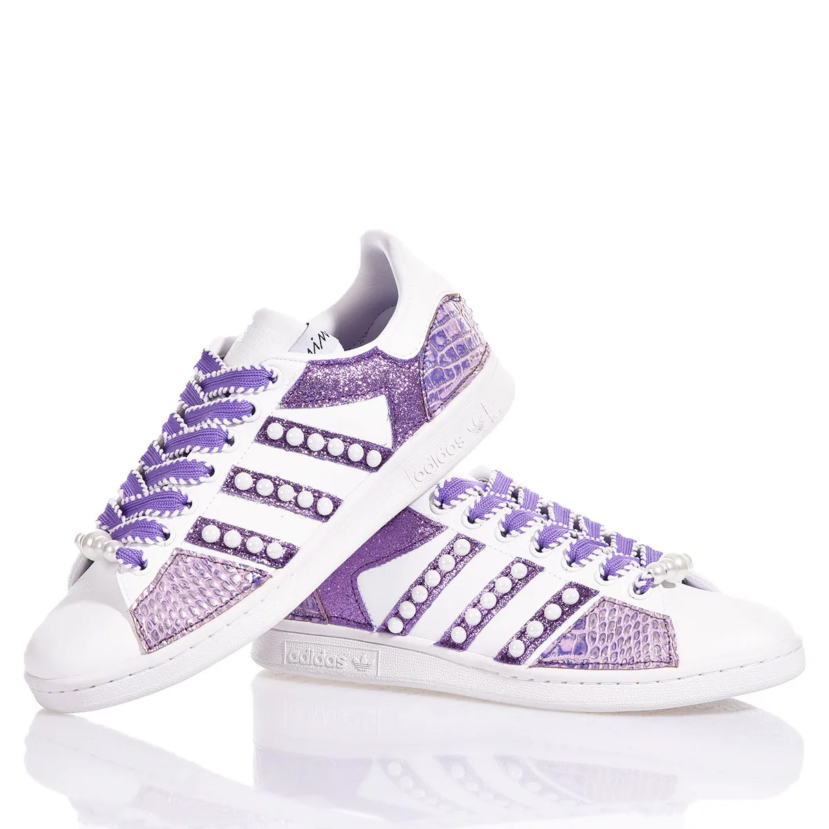 Adidas Stan Smith Purple Pearls Stan smith Animalier, Glitter, Special