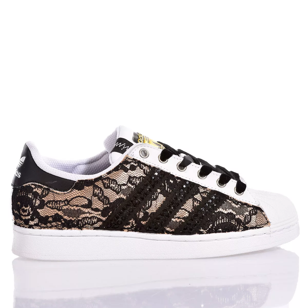 Adidas Superstar Black Lace Personalizzate