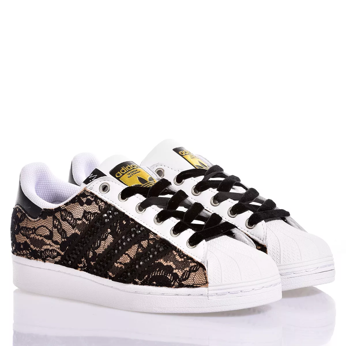 Adidas Superstar Black Lace Superstar Pizzo, Special, Swarovski