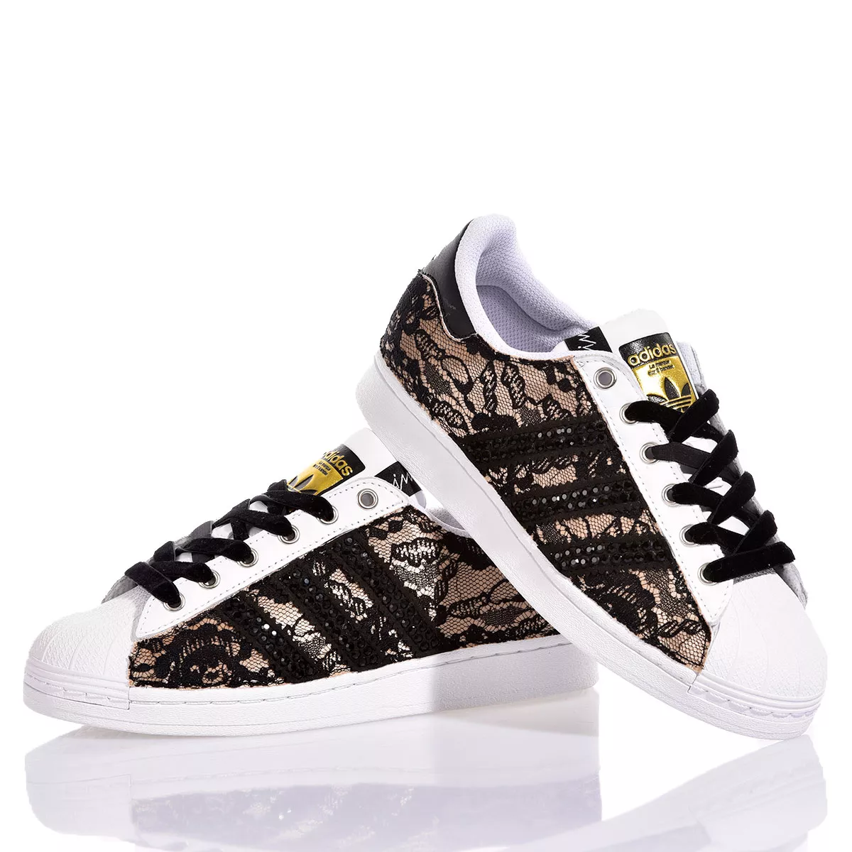 Adidas Superstar Black Lace Superstar Dentelle, Special, Swarovski