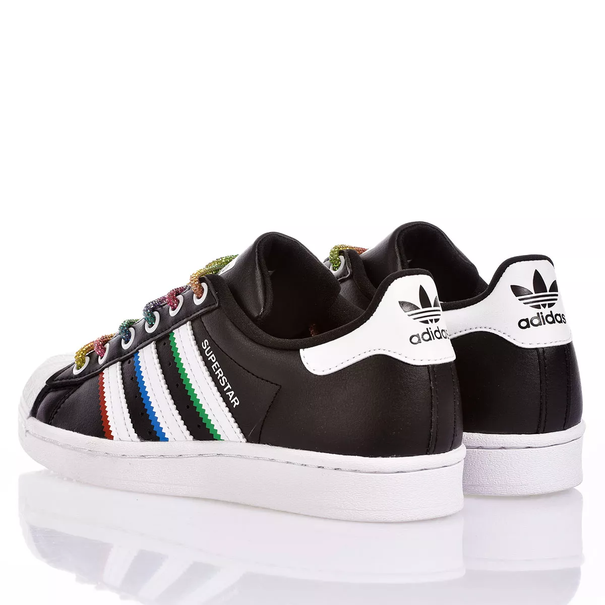 Adidas Superstar Black Rainbow  