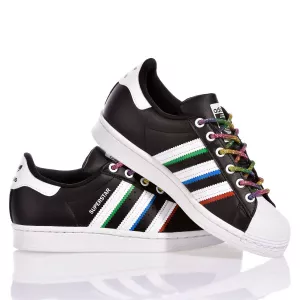 Adidas Superstar Black Rainbow