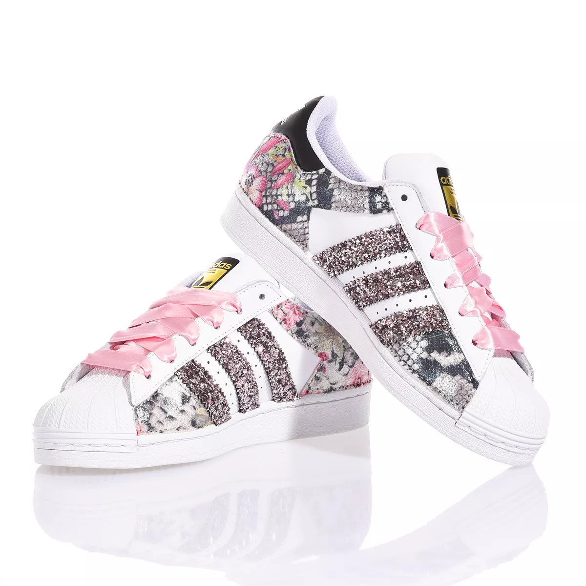 Adidas Superstar Blossom Superstar Estampados de animal, Glitter