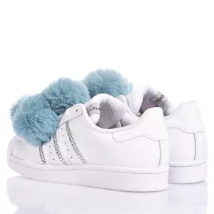 Adidas Superstar Blue Pom Pom