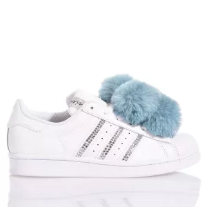 Adidas Superstar Blue Pom Pom