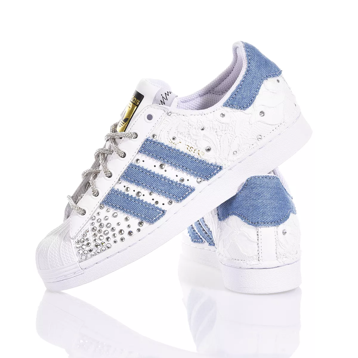 Adidas Superstar Boho Denim Superstar Special, Swarovski