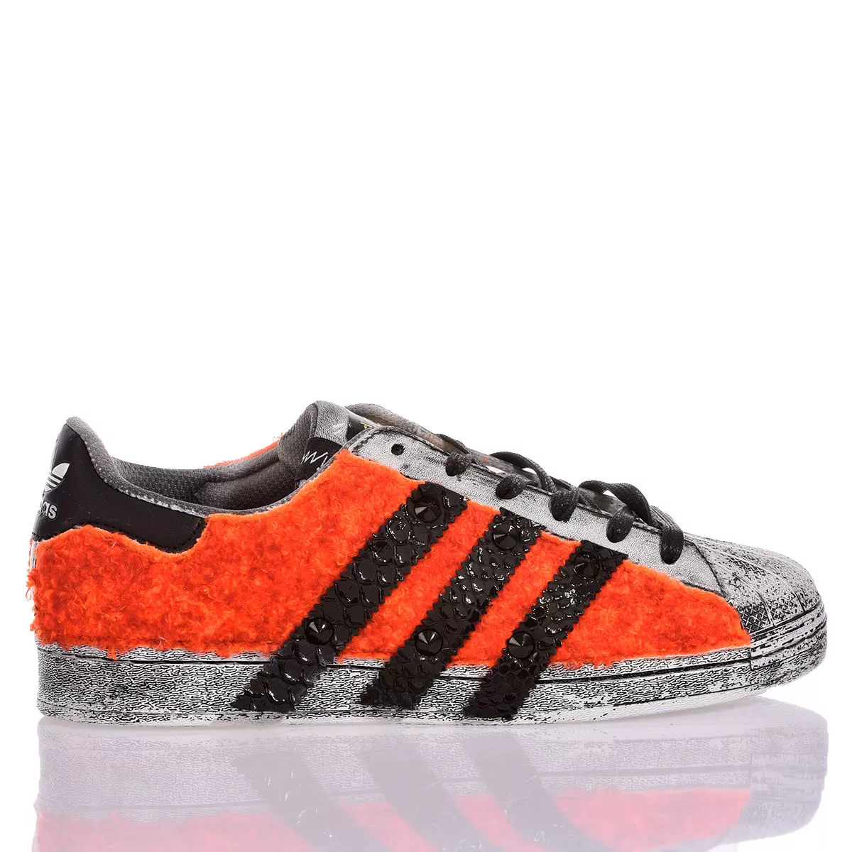 Adidas Superstar Orange Side Personalizzate