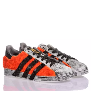 Adidas Superstar Orange Side Personalizzate