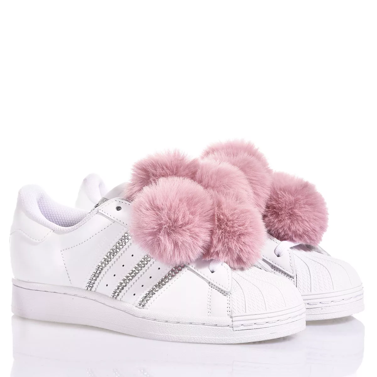 Adidas Superstar Pink Pom Pom Superstar Swarovski