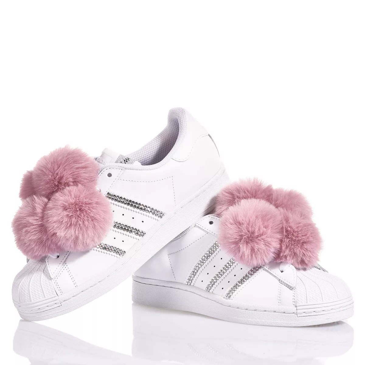 Adidas Superstar Pink Pom Pom Superstar Swarovski