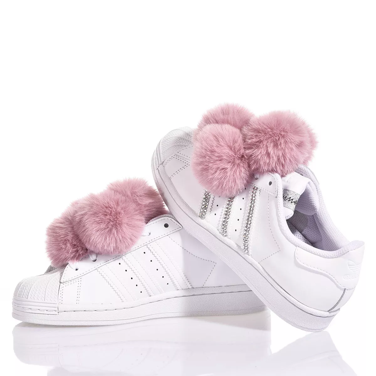 Adidas Superstar Pink Pom Pom Superstar Swarovski