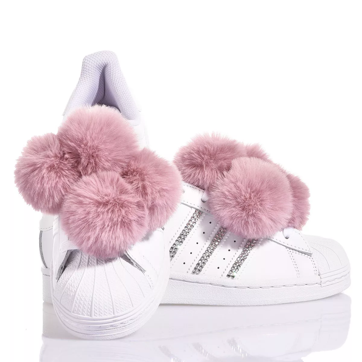 Adidas Superstar Pink Pom Pom Superstar Swarovski