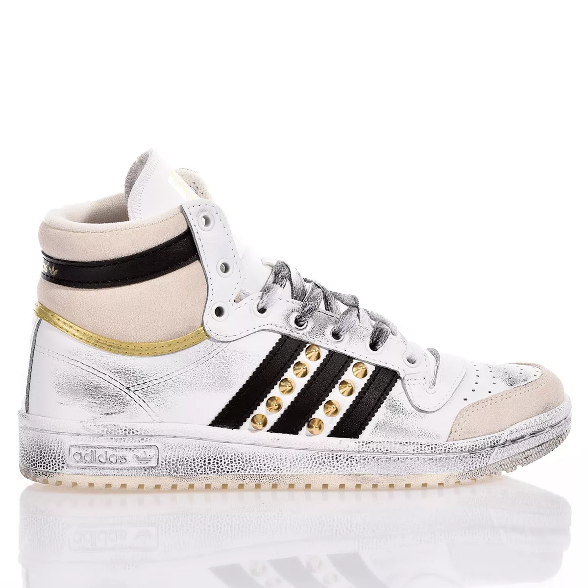 Adidas Top Ten Gold Studs Custom