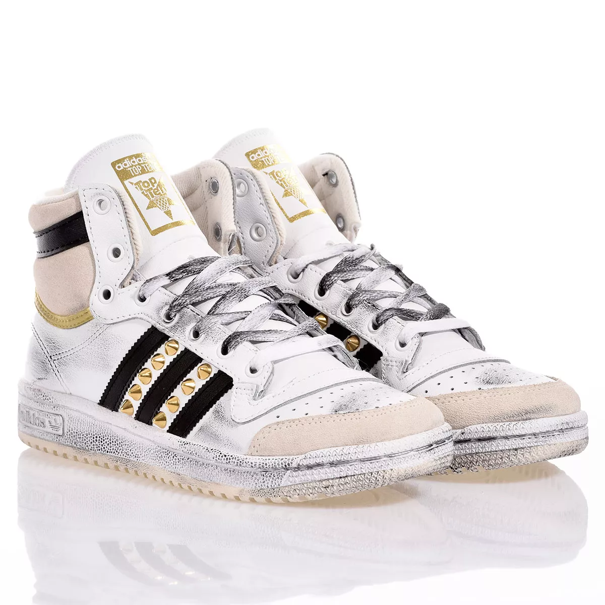 Adidas Top Ten Gold Studs  