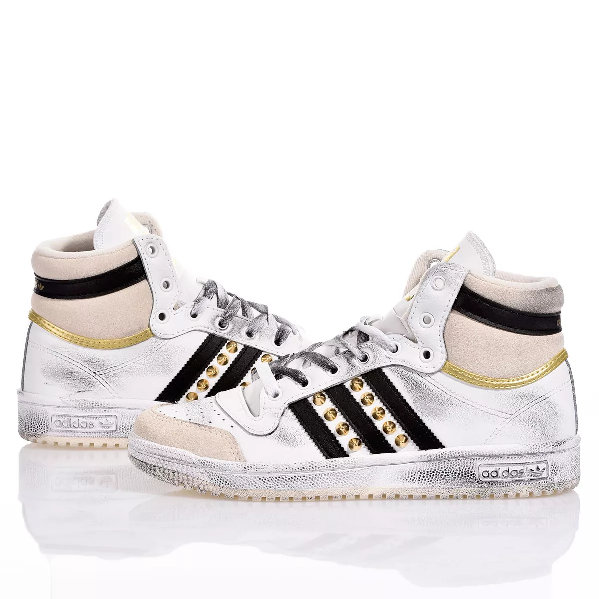 Adidas Top Ten Gold Studs  