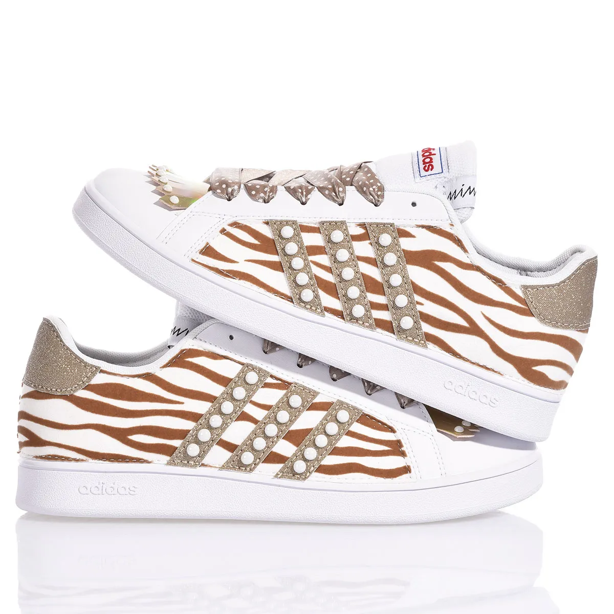 Adidas Zebra Cream  Estampados de animal, Glitter, Special