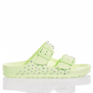 Birkenstock Arizona Lime Swarovski