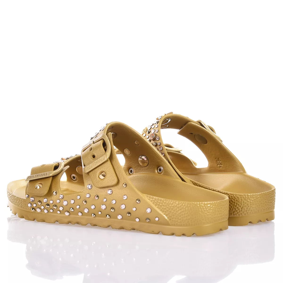 Birkenstock Arizona Victoria Gold Arizona Studs, Swarovski