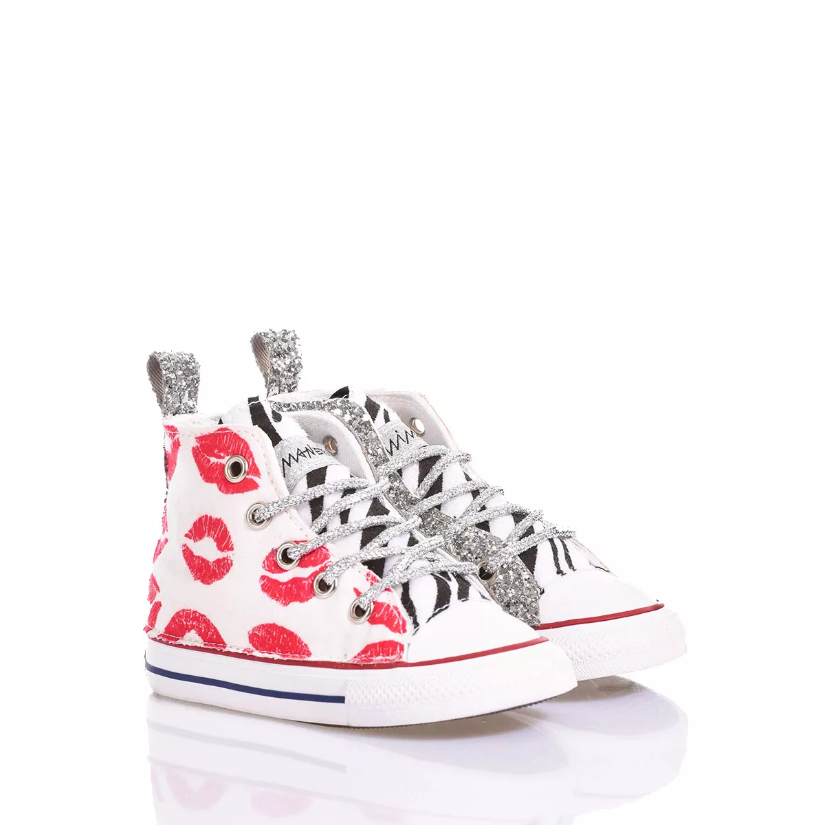 Converse Baby Glitter Kiss Chuck Taylor Hi Animalier, Glitzer, Special