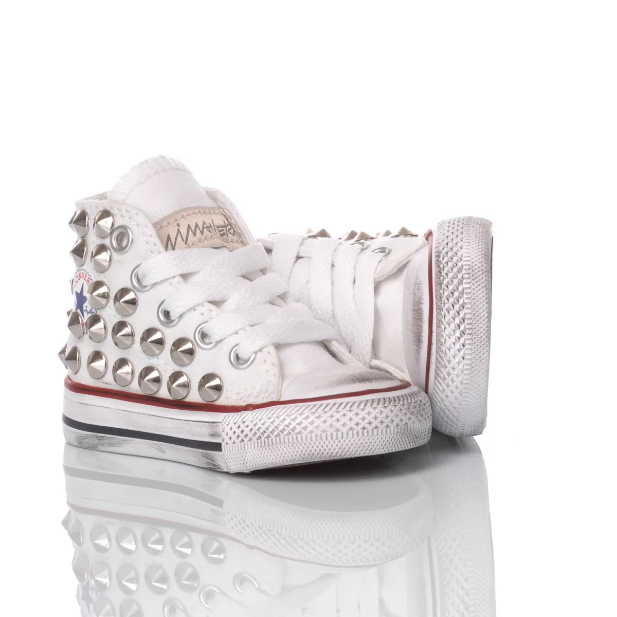 Converse Baby Nieten White Chuck Taylor Hi Stollen