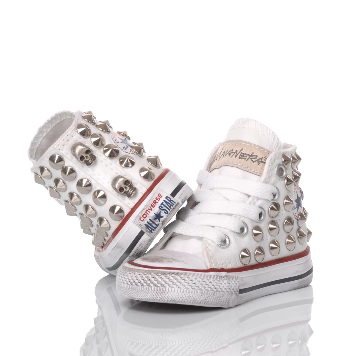 Converse Baby Studs White High Top ćwieki