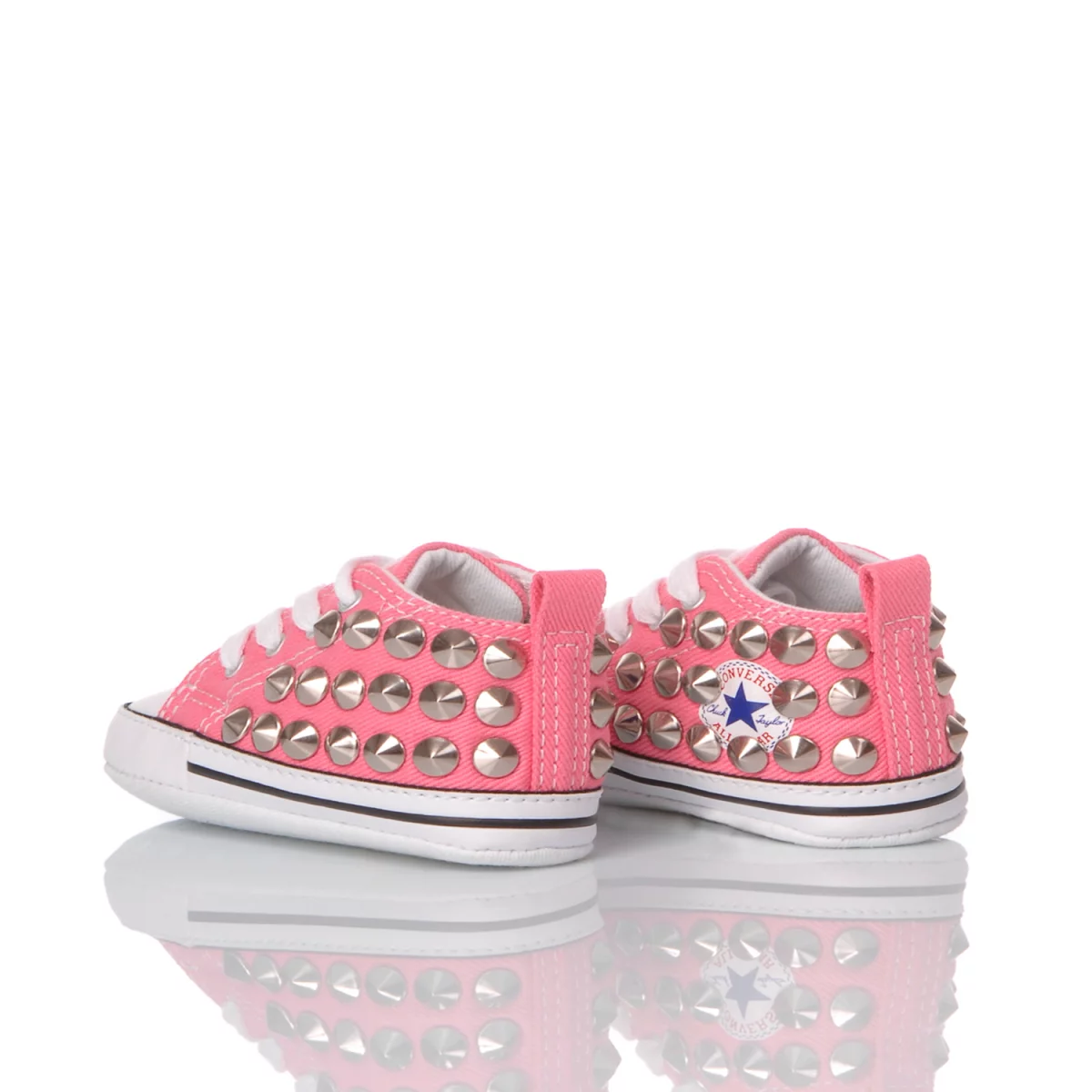 Converse Infant Nieten Pink Chuck Taylor Hi Stollen