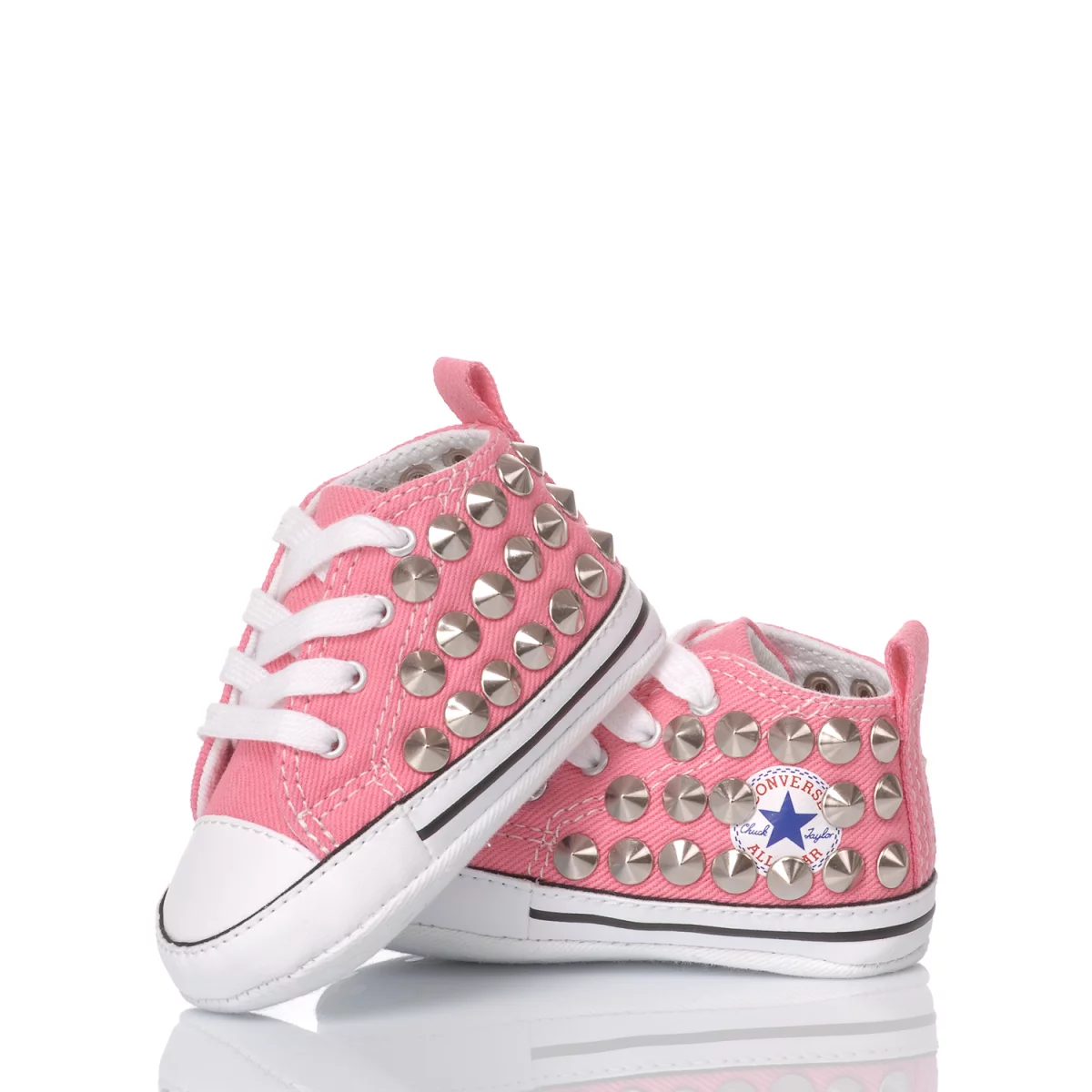 Converse Infant Nieten Pink Chuck Taylor Hi Stollen