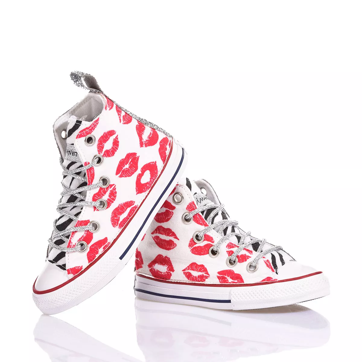 Converse Junior Glitter Kiss Chuck Taylor Hi Animalier, Glitter