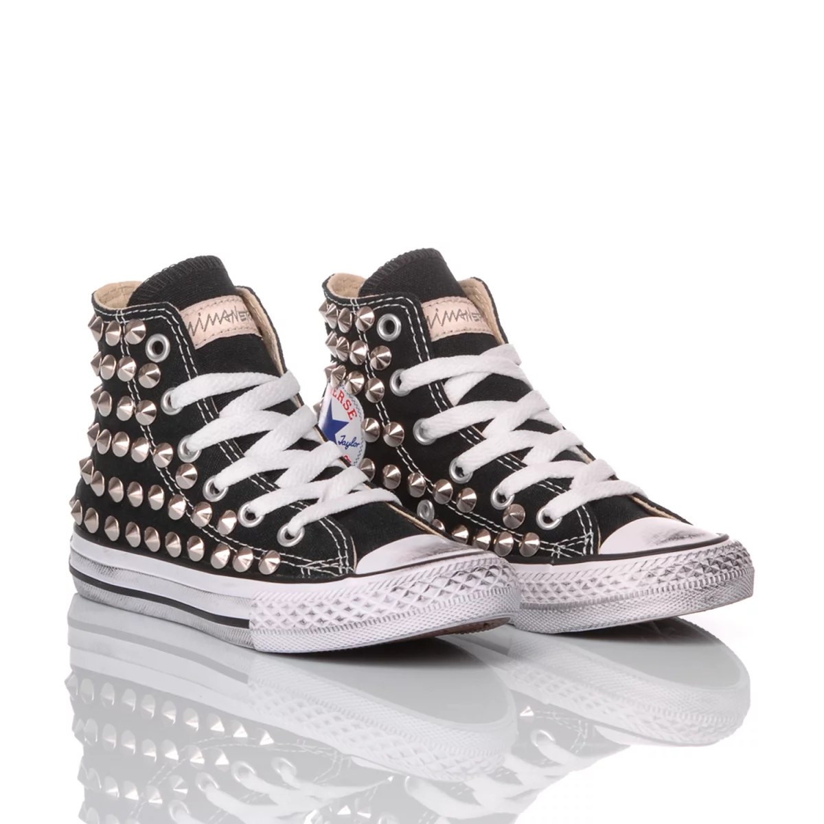 Converse Junior Nieten Black Chuck Taylor Hi Stollen