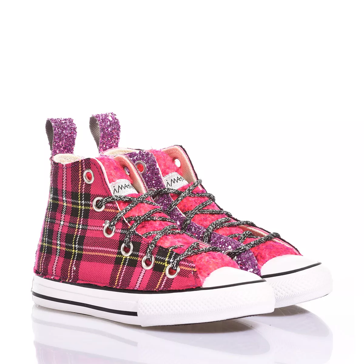 Converse Junior Pink Kilt Chuck Taylor Hi Glitter, Special