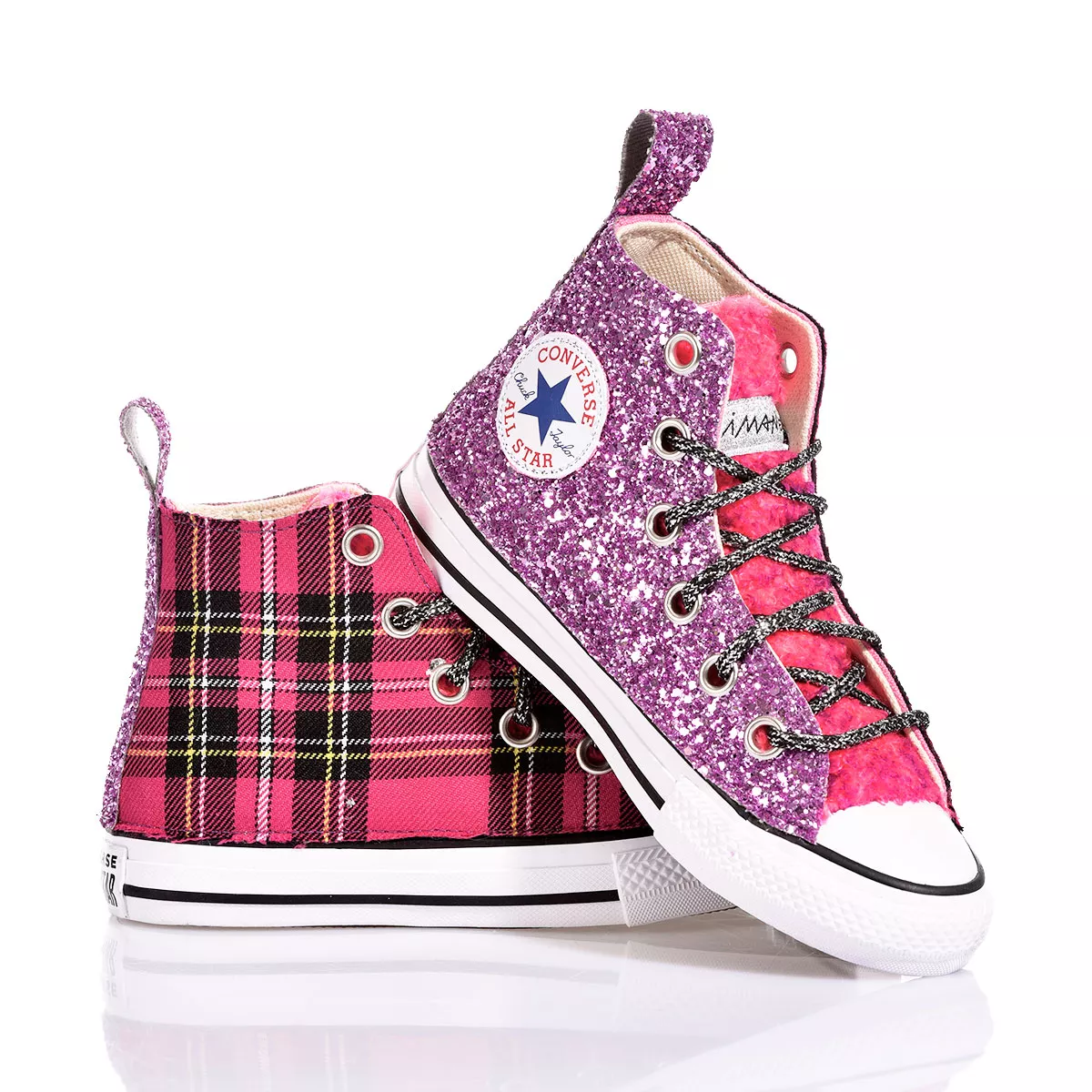 Converse Junior Pink Kilt Chuck Taylor Hi Glitter, Special